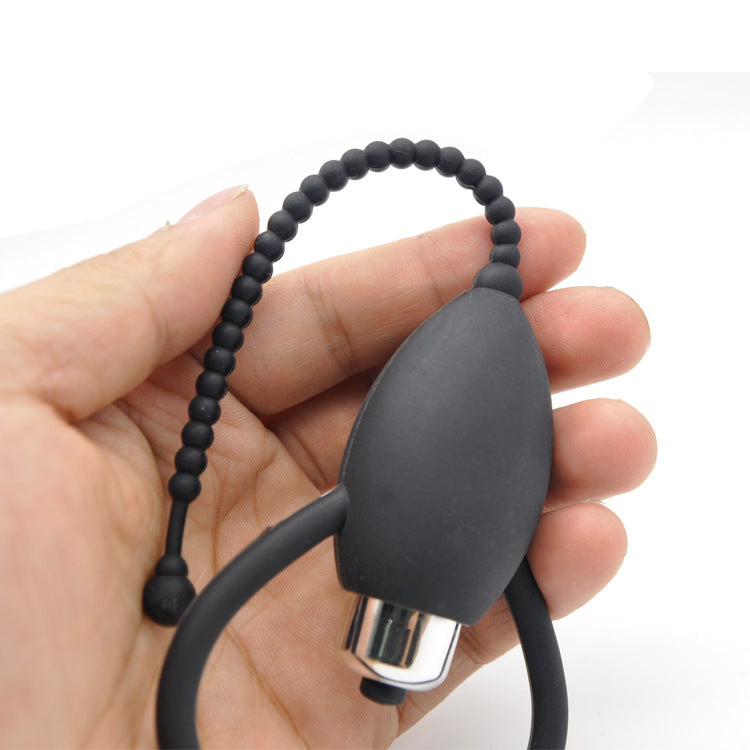 Silicone Sounding Wand with Vibrating Features