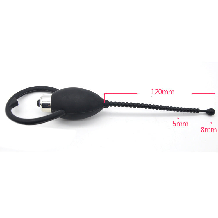 Silicone Sounding Wand with Vibrating Features