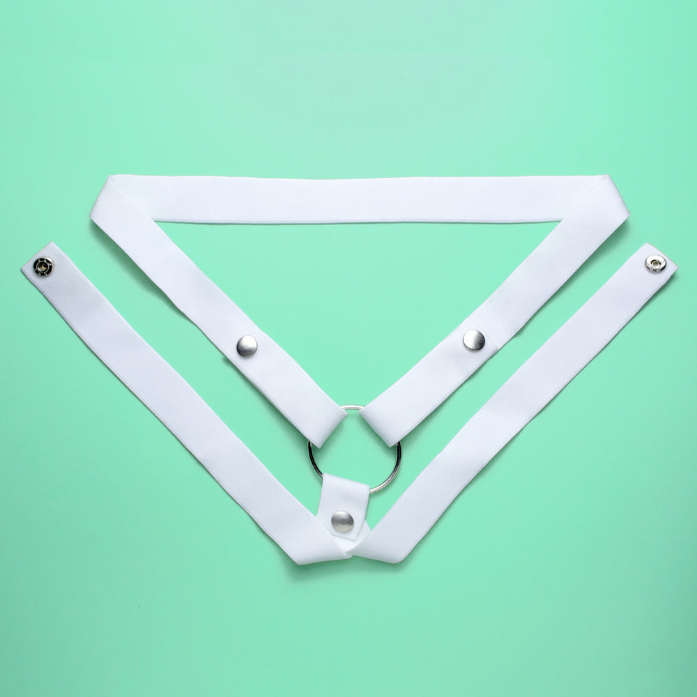 Chastity Lock with Three-Way Restraint Strap