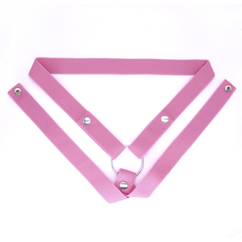 Chastity Lock with Three-Way Restraint Strap