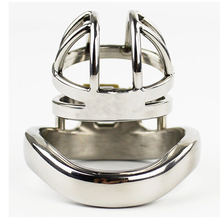 CB6000S Stainless Steel Male Chastity Lock with Curve Ring