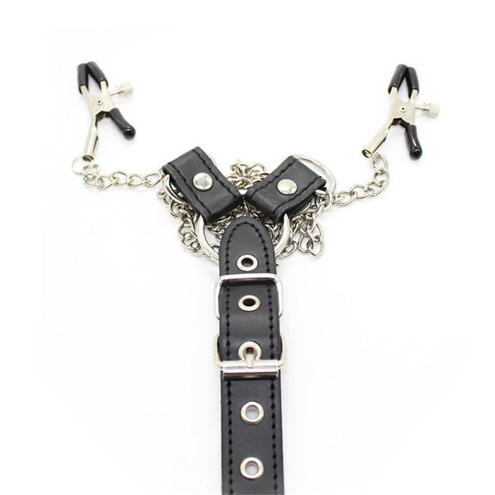"Dual Nipple Clamps - Alternative Adult Toy"