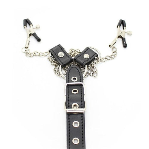 "Dual Nipple Clamps - Alternative Adult Toy"