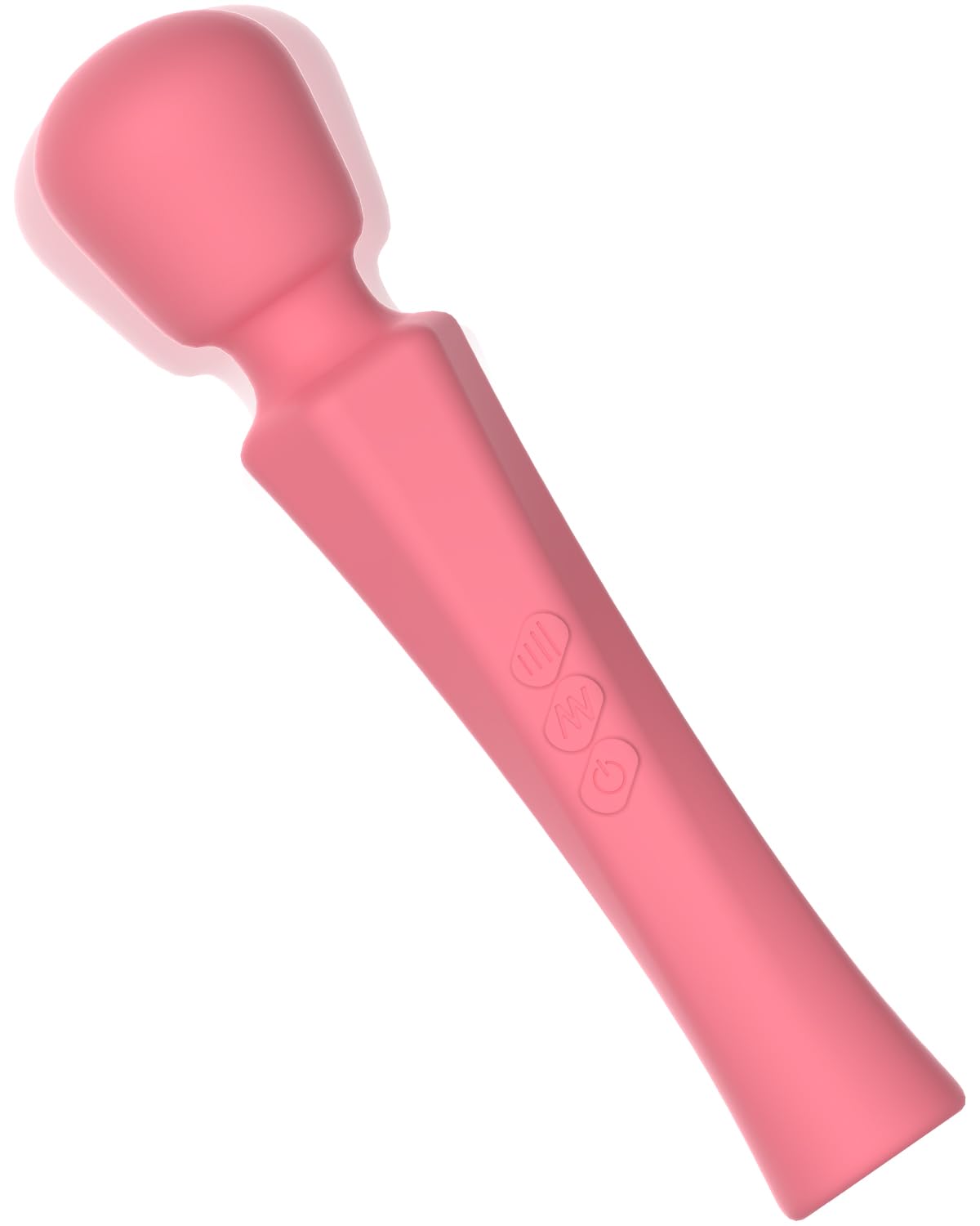 PinkScrew Cordless Electric Neck Massager Handheld Rechargeable Waterproof Muscle Massager (Deep Pink)
