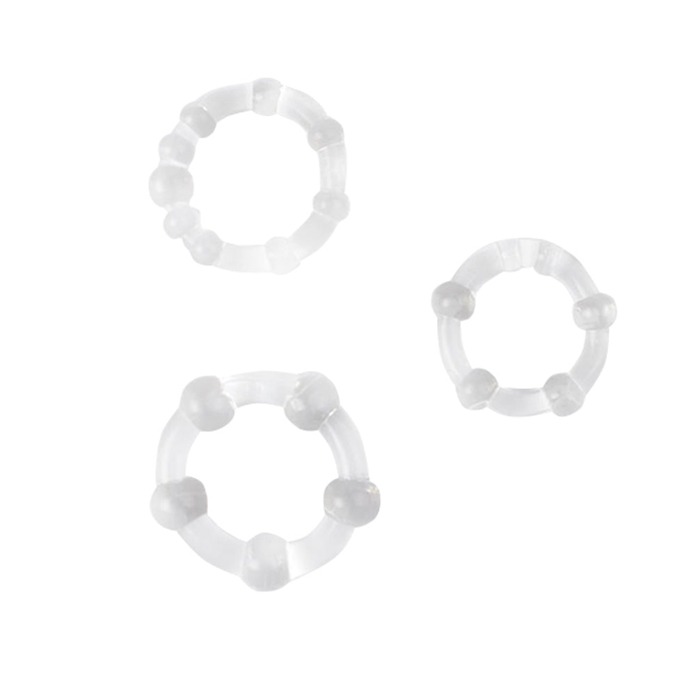 Anillo para el pene de silicona Tri-Color Delay Ring (juguete para adultos)