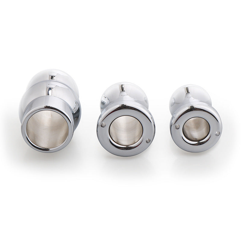 Metal Douche and Expanding Anal Plug Adult Toy