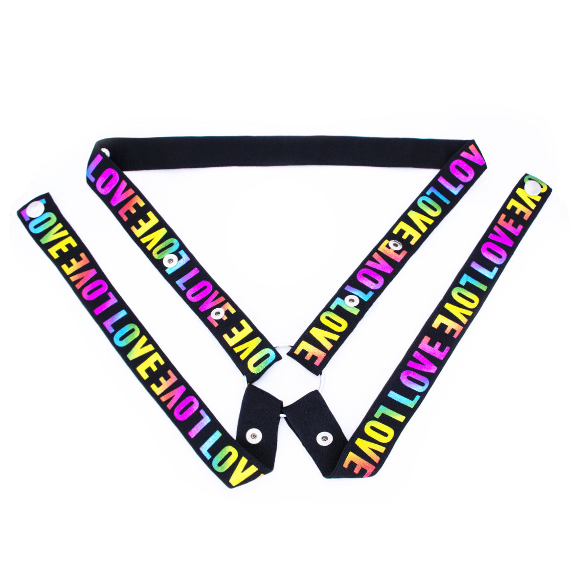 Chastity Lock with Three-Way Restraint Strap