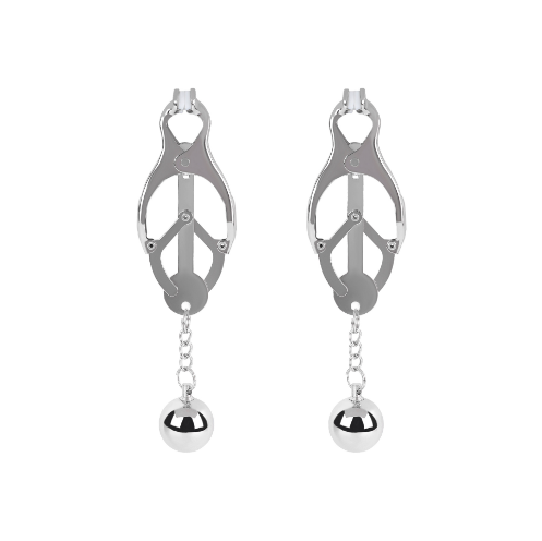 Silver Pendant Gourd Nipple Clamps for Couples BDSM Toys
