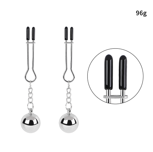 Silver Pendant Gourd Nipple Clamps for Couples BDSM Toys