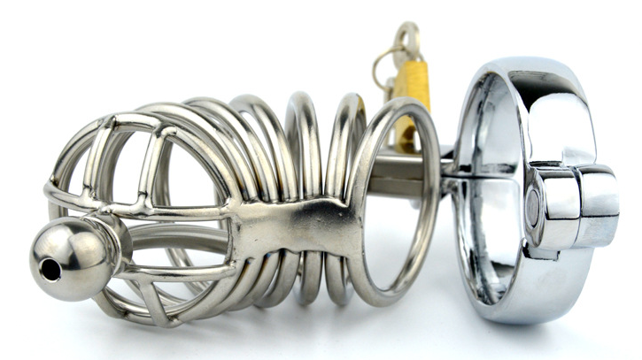 Adult Alternative Toys, Male Chastity Lock with Beads