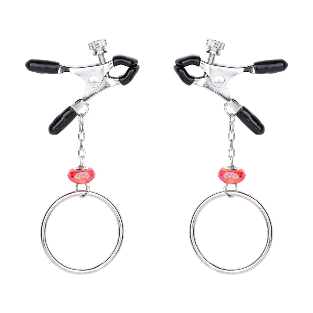 Metal Nipple Clamps with Bells for Adult Play