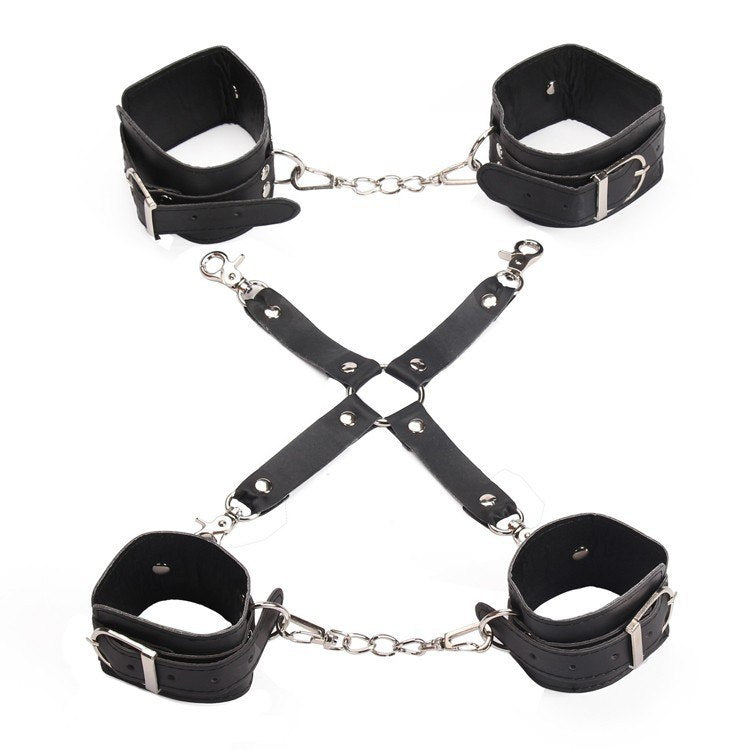 Beginner's set, 8-Piece Leather Bondage Set