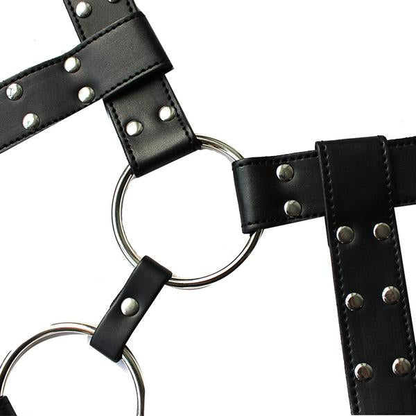 Men's Leather Harness for Adult Play and Performance