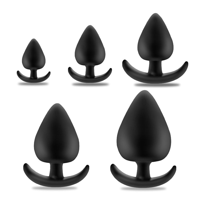 Silicone Anal Plug with Beads for Couples - Adult Toy