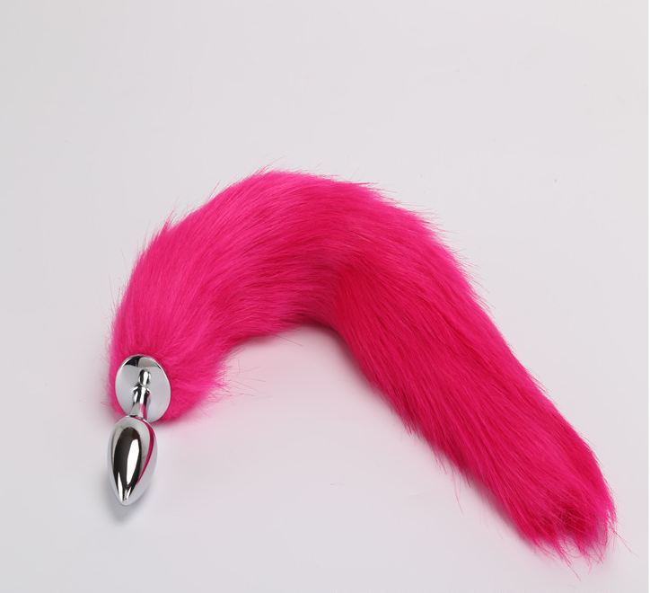 Metal Faux Fox Tail Toy for Adult Fun