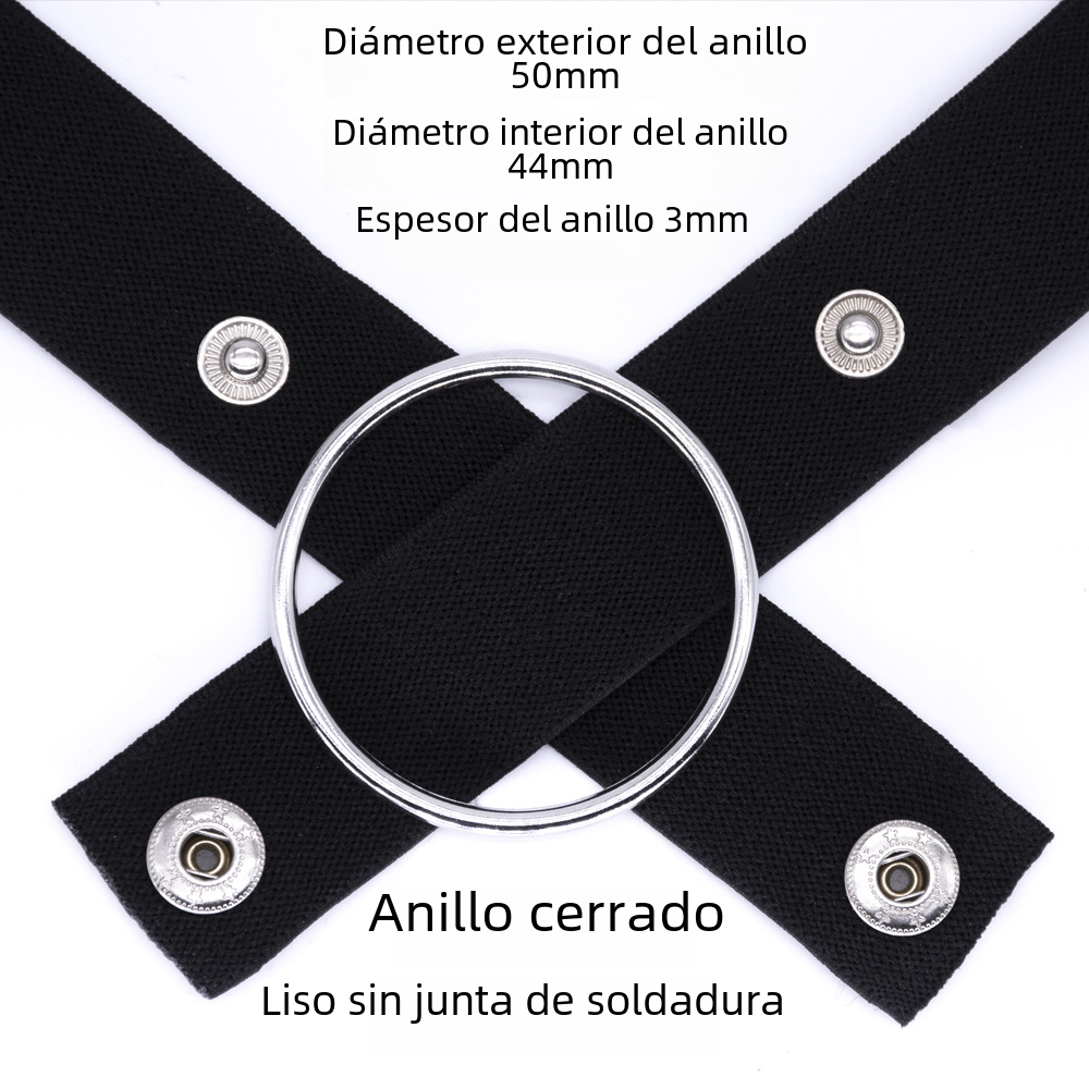Chastity Lock with Three-Way Restraint Strap
