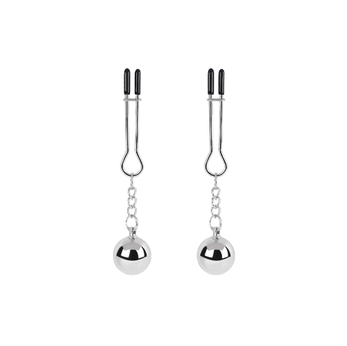 Silver Pendant Gourd Nipple Clamps for Couples BDSM Toys