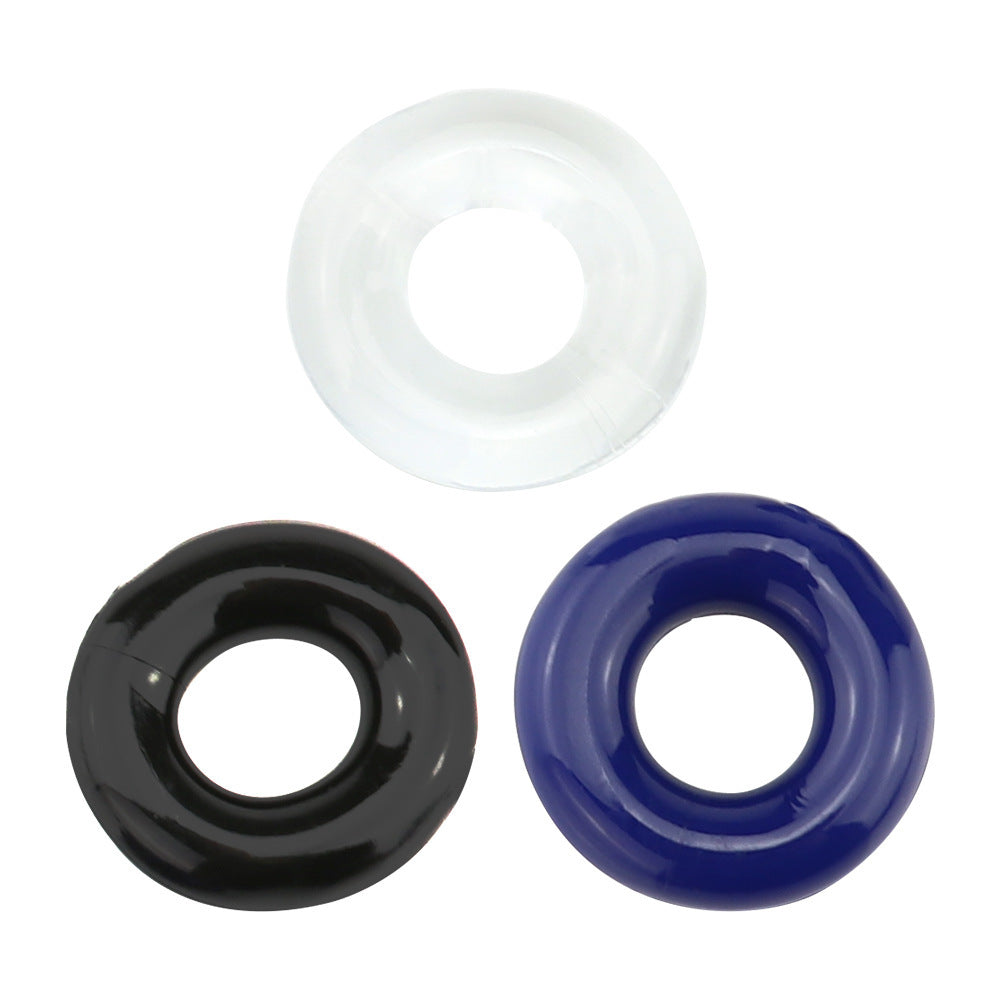 Anillo para el pene de silicona Tri-Color Delay Ring (juguete para adultos)