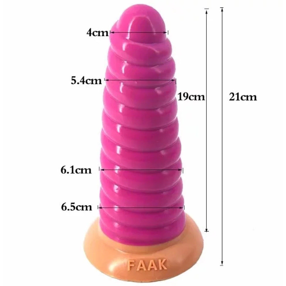 FAAK Realistic Silicone Large Anal Plug for Pleasure