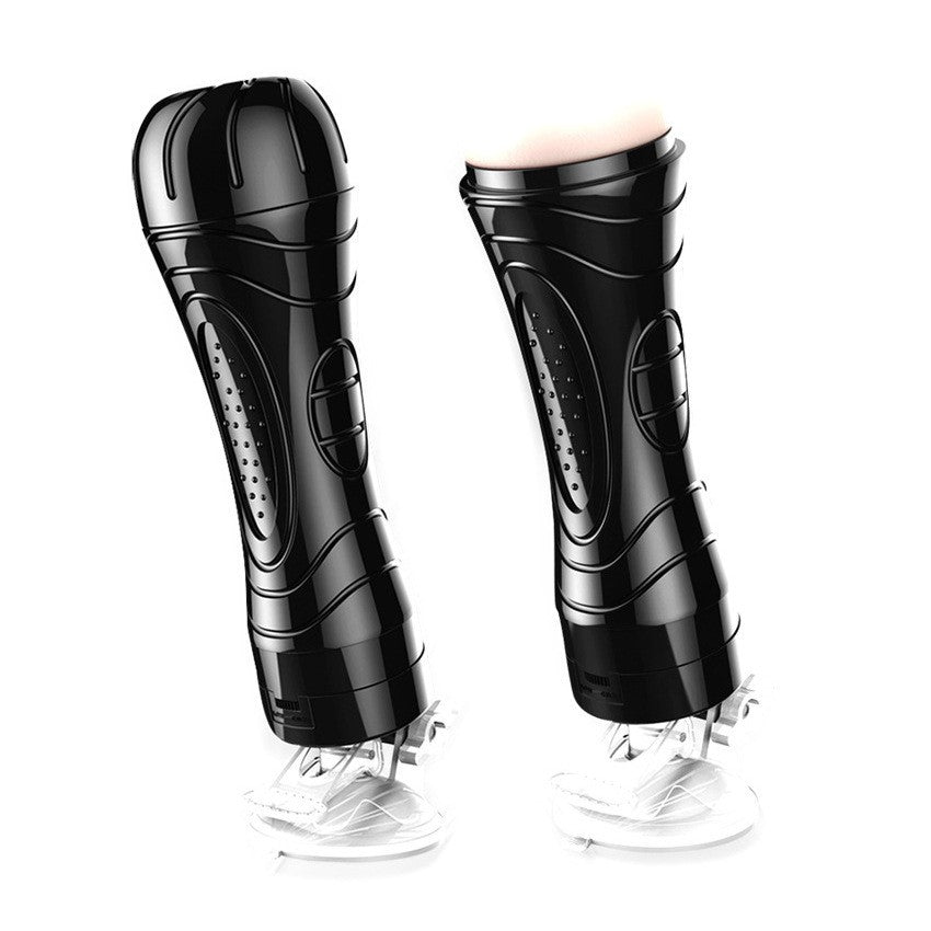 "Electric Vibrating Male Masturbation Cup with Suction"