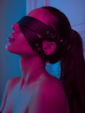Gothic Leather Eye Mask for Events