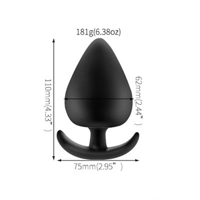 Silicone Anal Plug with Beads for Couples - Adult Toy