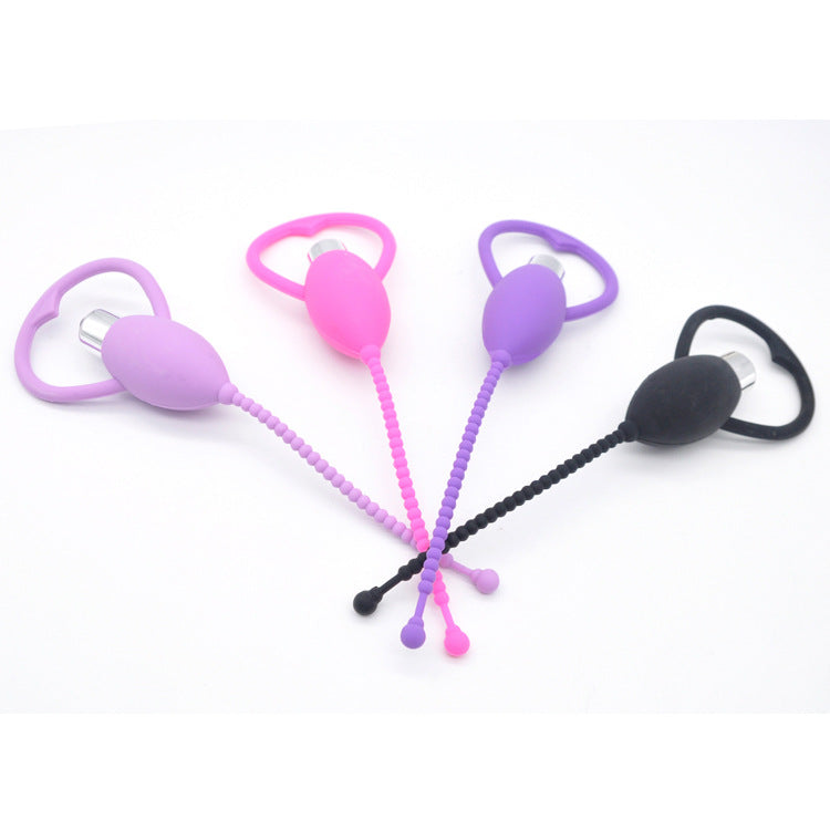 Silicone Sounding Wand with Vibrating Features