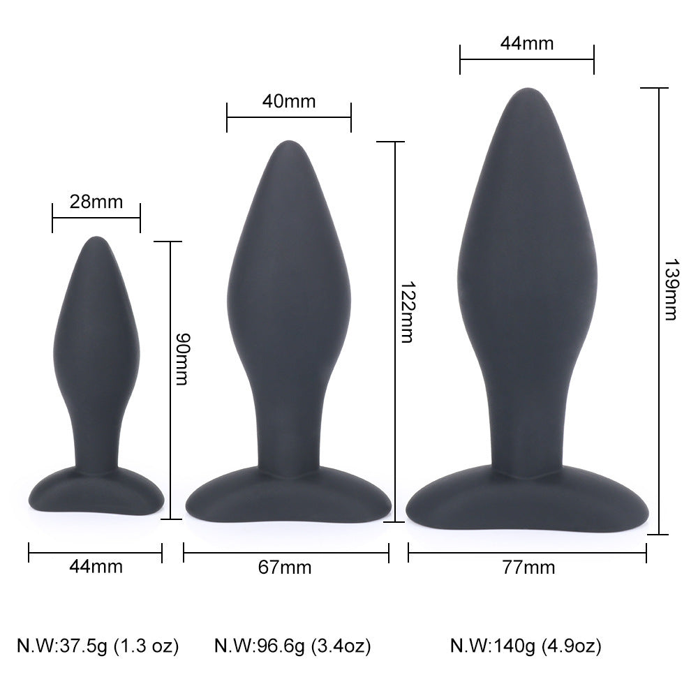 Silicone Anal Plug for Men and Women Adult Toy
