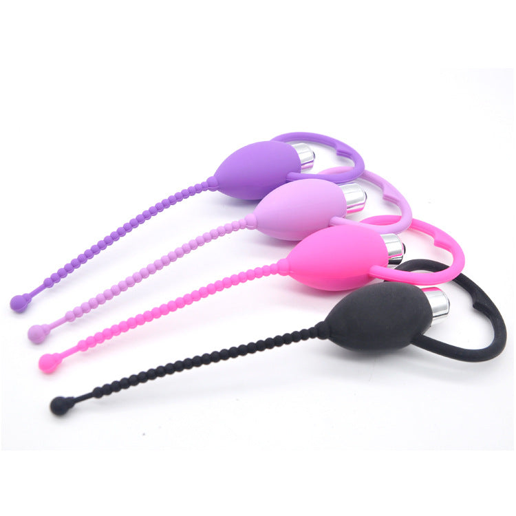 Silicone Sounding Wand with Vibrating Features